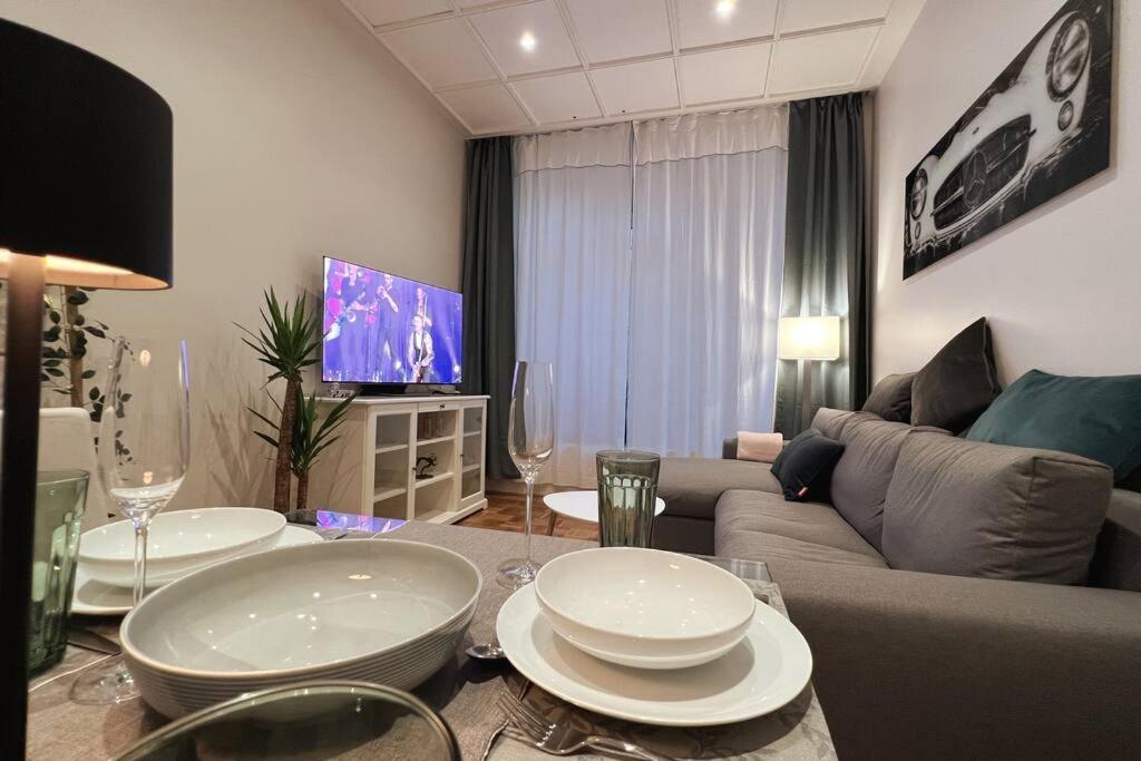 Soul-Apartment Terrasse Privat-Parkplatz Boxspringbett 55Zoll Tv Wlan Lipsia Esterno foto